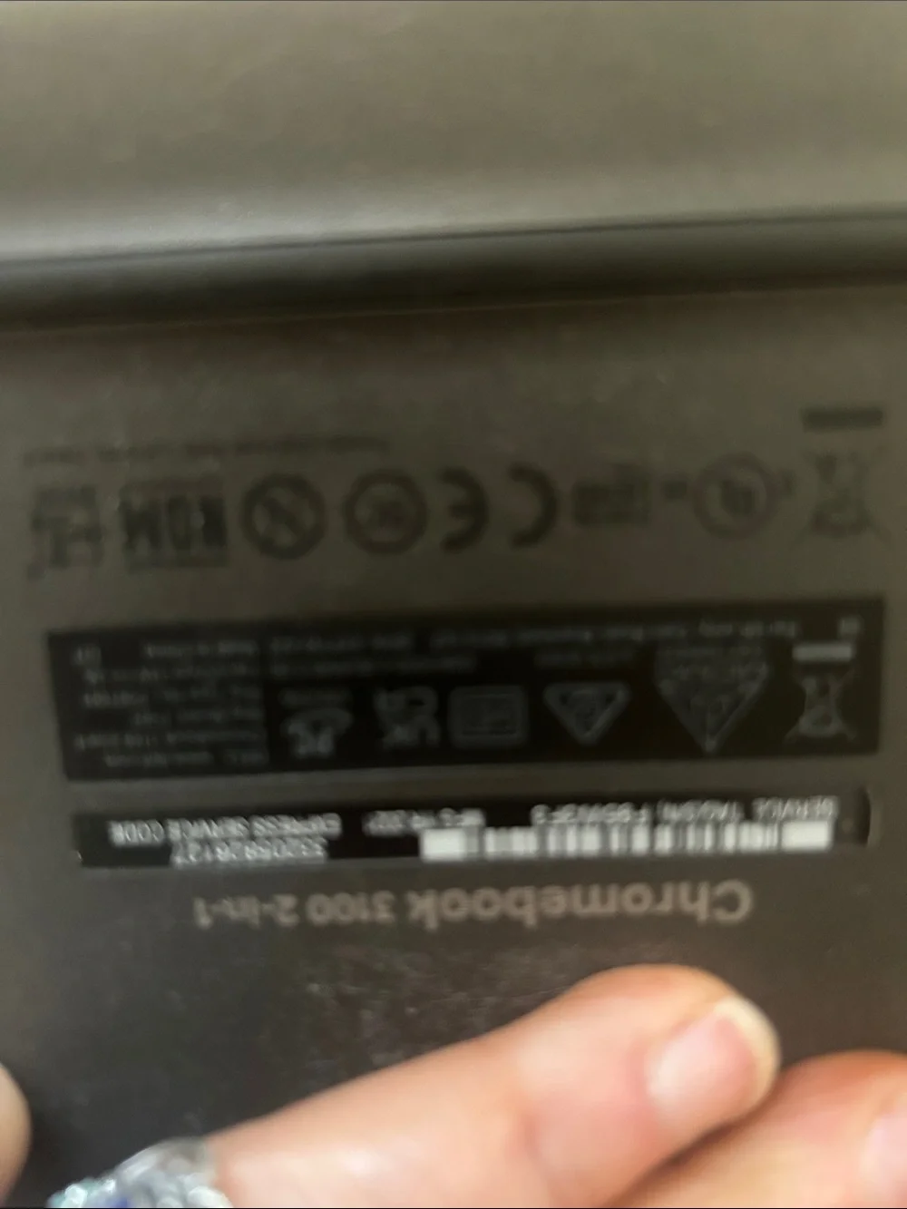 Dell Chromebook Laptop in Black with Black Keyboard